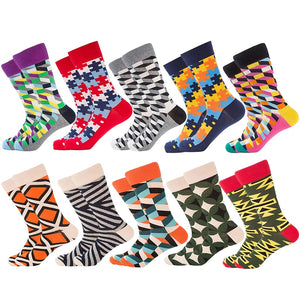 Multiple Pairs Geometric Print Socks