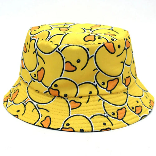 Reversible Yellow Duck Bucket Hat