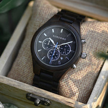 BOBO BIRD Ebony Wood Watch w