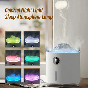 Volcano Flame Essential Oil Aroma Diffuser 350ML Smoke Ring Air Humidifier