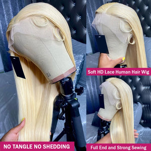 613 Blonde Straight Lace Front Wig