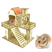 Wooden Villa House Climbing Small Animal House