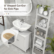 Under Sink Bathroom Cabinet with Doors and Shelf