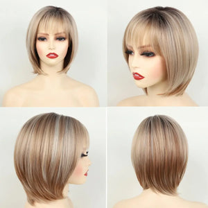 Soft & Healthy Short Blonde Bob Wig