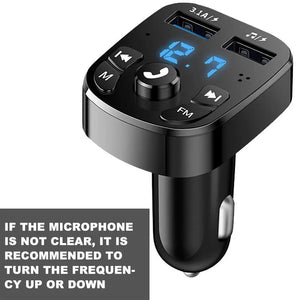 Car Bluetooth FM Transmitter 87.5-108 Mhz Audio Car Mp3 Player 5V Output USB Auto Car Fast Charger