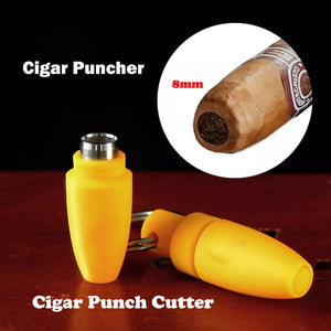 Portable Cigar Puncher With Key Ring Clip