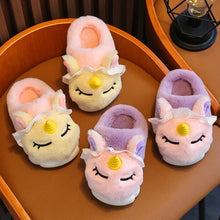 Plush Cartoon Print Non-Slip Soft Slippers