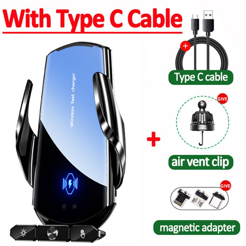 15W Fast Charging Wireless Magnetic Car Charger Station