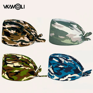 Camouflage Print Scrub Hat