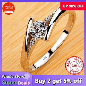 White Tibetan Silver Round Zircon Crystal Ring