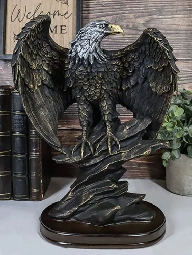 Bronze Resin Collectible Decorative Eagle Statue