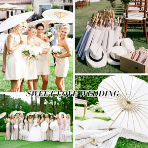 6PCS Paper Parasol 60/80cm