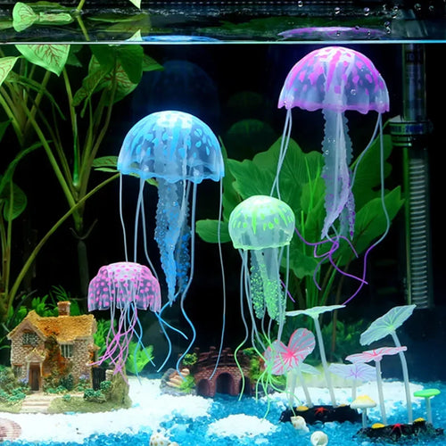 Glowing Effect Artificial Jellyfish Aquarium