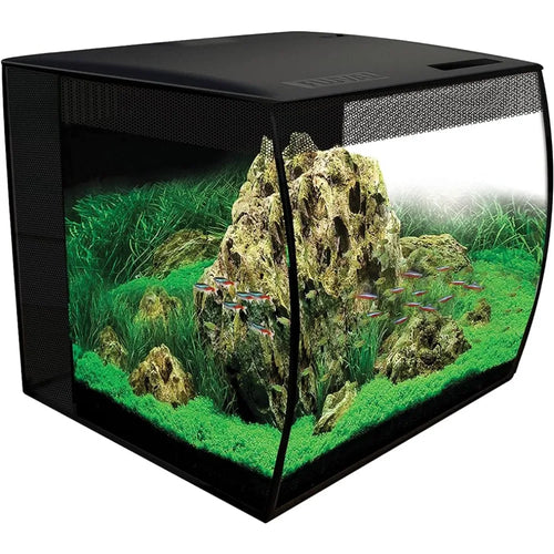 15 Gal. Black Flex 15 Aquarium Kit With LED Lights