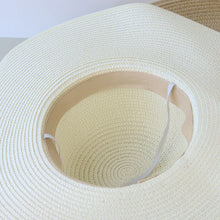 Straw Hat Bowknot Wide Brim Floppy Hat