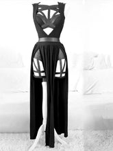 Gothic Sleeveless Crop Top, Short Pants & Skirt Set