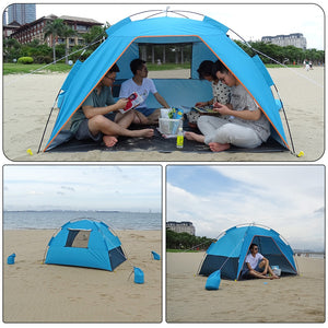 4 Person Large Beach Anti UV Tent
