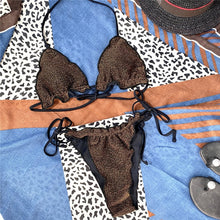 Ruffled Frilled Two Piece Bikini Set