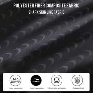 Sharkskin Polyester Elastic Quick-Drying Swim Trunks