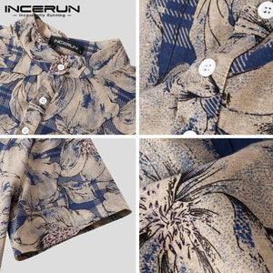 INCERUN Printed Short Sleeve Shirt