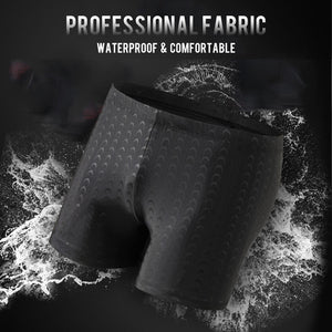 Sharkskin Polyester Elastic Quick-Drying Swim Trunks