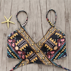 Aztec Print Two-Piece Brazilian Bikini