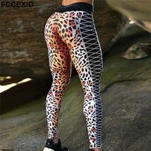 Leopard Stripe 3D Print Leggings
