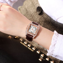 Starry Sky Leather Band Bracelet Watch Set