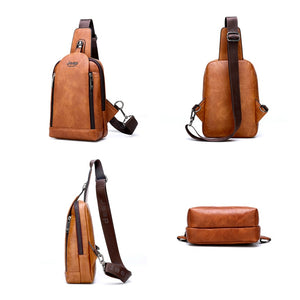 Crossbody Large Capacity Split Leather Shoulder Bag
