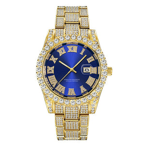 Full Iced Out Quartz Cubic Zircon Watch