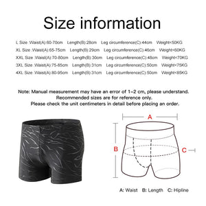 Sharkskin Polyester Elastic Quick-Drying Swim Trunks