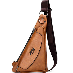Crossbody Small Split Leather Chest Bag