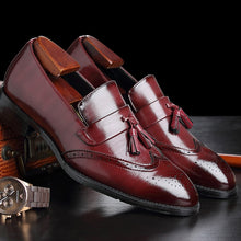 Leather Classic Design Tasseled Dress Shoes