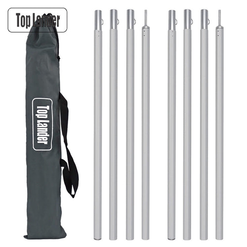 Adjustable 2m Aluminum Alloy Pole Lightweight Canopy Awning Support Poles