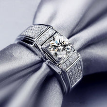 Fashion Heart Shaped Inlaid Zircon Couple Rings