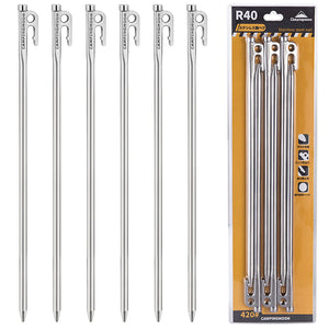 Stainless Steel Heavy Duty Steel Tent Stakes