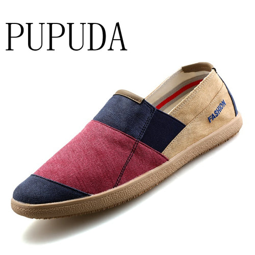 Causal Breathable Wide Slip On Canvas Shoes