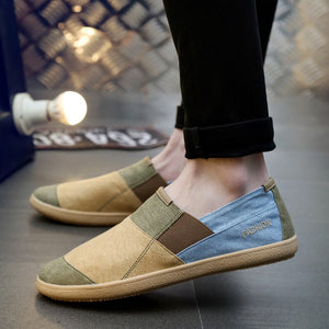 Causal Breathable Wide Slip On Canvas Shoes