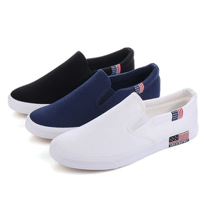 Slip-on Men Casual Breathable Canvas Shoes