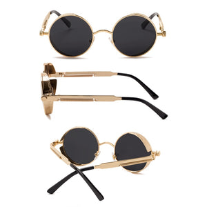 Vintage Round Polarized Retro Small Metal Circle Sunglasses