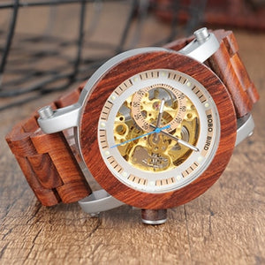 BOBO BIRD Automatic Mechanical Wood Wristwatch