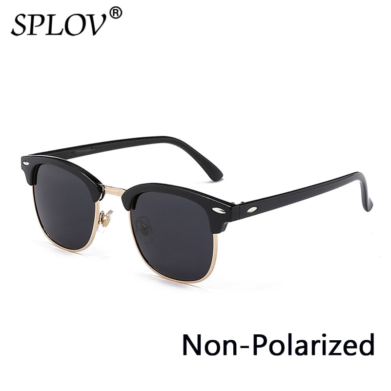 Semi Rimless Polarized Sunglasses