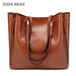 DIDA BEAR Large Tote Leather Bag