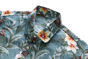Personality Floral Print Casual Short-sleeve Shirt