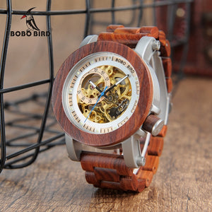 BOBO BIRD Automatic Mechanical Wood Wristwatch