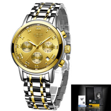 Stainless Steel Chronograph Quartz Wristwatch