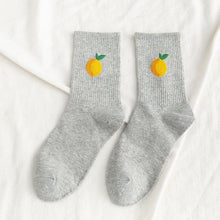 Happy Funny Fruit Candy Colors Mid Socks