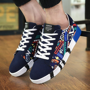 Canvas Lightweight Lace Up Sneakers