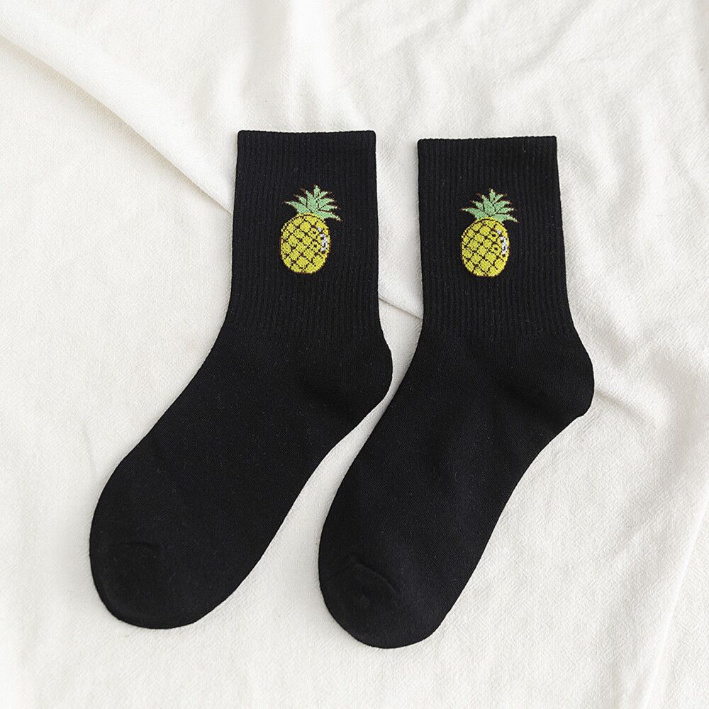 Happy Funny Fruit Candy Colors Mid Socks