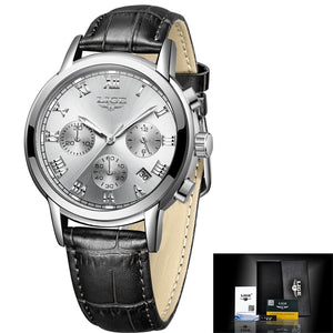 Stainless Steel Chronograph Quartz Wristwatch